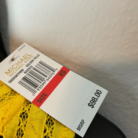 Michael Kors yellow sleeveless top - Picture 3 of 4